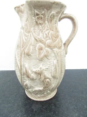 Buy 30s Beswick Ware In BROWN Ceramic ArtDeco Jug No 654 Squirrel & Fox Forest Motif • 30£