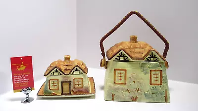 Buy Keele Street Pottery Cottage Style Biscuit Storage & Butter Dish             C12 • 14.95£