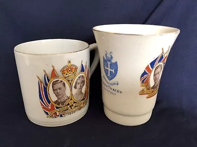 Buy Very Rare Bovey Tracey Pottery George 6th Ceramic Commemorative Mug Plus Another • 12.50£