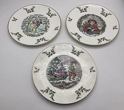 Buy 3 X Royal Doulton Bone China Christmas Plates, 1977, 1978 & 1979 • 15£