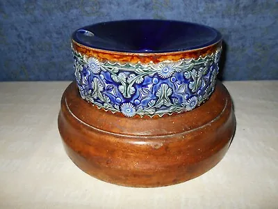 Buy Royal Doulton Lambeth Drum Style Spittoon With Wooden Stand By Annie Horton • 27.99£