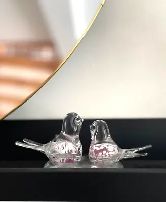 Buy Muurla Finland Handblown Glass Crystal Two Birds • 56.90£