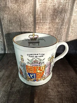 Buy 1902 Rare Antique Coronation Of Edward VII Cup. The Foley China. Free Postage • 9.99£