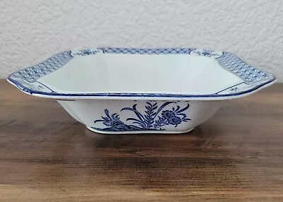Buy WOOD & SONS YUAN Blue & White Square Serving Dish Old Backstamp • 10£