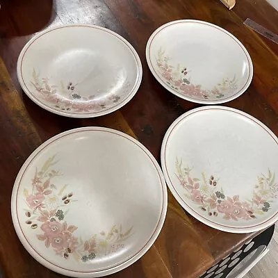 Buy Set Of 4 10 Inch Dinner Plates Hedge Rose By Boots • 11.99£