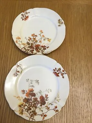Buy Pair Vintage M Redon French France Limoges Gold White Side Plates Hand Painted • 8£