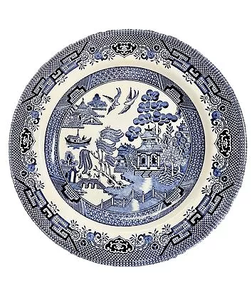Buy 1 CHURCHILL China (England)  BLUE WILLOW 10.25  Dinner Plate (Replacement) • 15.34£