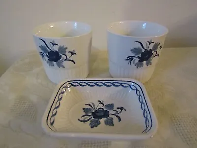 Buy Vintage Adams English Ironstone Baltic Collection Of Pots Dishes 8cm Tallest • 11.99£