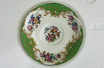 Buy BONE CHINA Floral Paragon Rockingham Green Tea/Coffee Saucer - GREAT CONDITION • 10.40£
