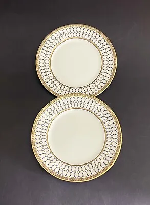 Buy Wedgwood Renaissance Gold & Blue Pair Of 18cm Side Plates - 1st Quality • 45£