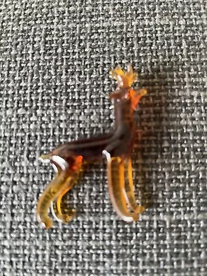 Buy Vintage Murano Art Glass Deer Figurine Small Brown Used Collectable Decor Animal • 7.99£