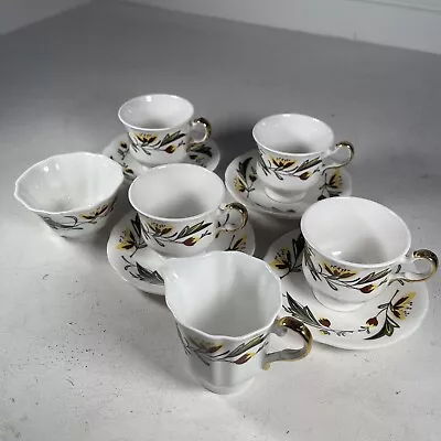 Buy St Louis Vintage Fine Bone China Tea Set 4 X Tea Cups Saucers Creamer Sugar Bowl • 24.95£