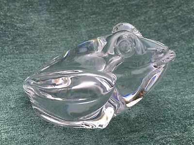 Buy Daum Large Art Glass Frog Sculpture Paperweight ~ Signed • 75£