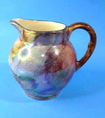 Buy Vintage OLDCOURT WARE CREAMER Hand Painted Color Fields Luster Made In England • 14.48£