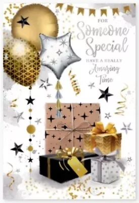 Buy Simon Elvin - Someone Special Male Birthday Card 19cm X 13cm • 2.05£