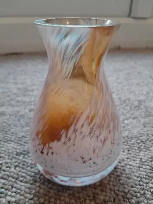 Buy Caithness Amber And White Swirl Art Glass Bud  Vase • 8£