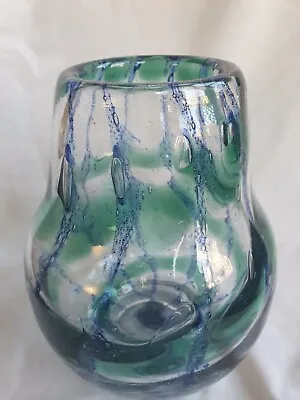 Buy Stunning Hand Blown Studio Art Glass Vase, With Interesting  Internal Decoration • 145£