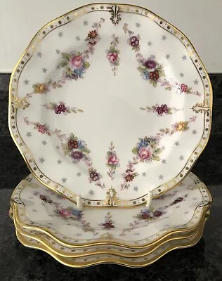 Buy Royal Crown Derby Antoinette Bread / Cake Plates X 4 . VGC • 290£