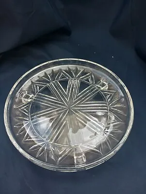 Buy Beautiful Cut Glass Cake Stand In Excellent Condition  • 6.99£