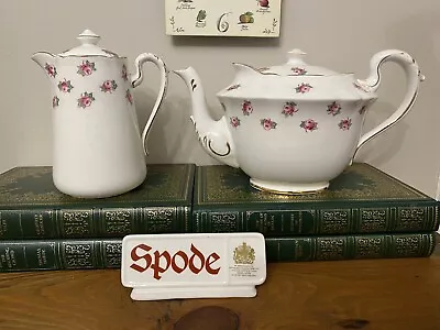 Buy Vintage Copelands Grosvenor China Ditsy Rose Pattern 4440 Teapot & Chocolate Pot • 20£