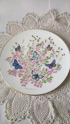 Buy Royal Grafton Bone China Collectors Butterfly Plate. Blue Butterflies. • 5£