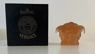 Buy Glass Rosenthal Versace Paperweight Orange Colour Used In Box • 50£