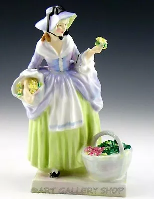 Buy Royal Doulton England Figurines HN 1807 SPRING FLOWERS LADY WOMAN BASKET Mint • 118.69£