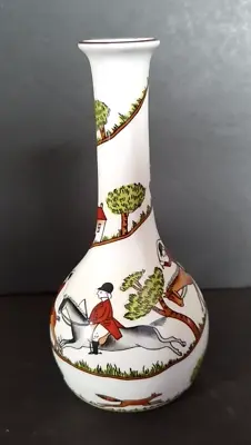 Buy Crown Staffordshire Bone China  Hunting Scene   Bud Vase - 15 Cm • 9£