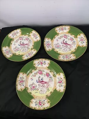 Buy Antique Mintons Green Cockatrice Plates Pattern No 4863 • 30£