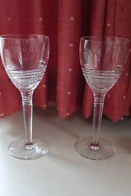 Buy 2 Lovely Stuart Crystal/Jasper Conran  Strata  Large Wine Glasses 25.5cm Tall • 40£