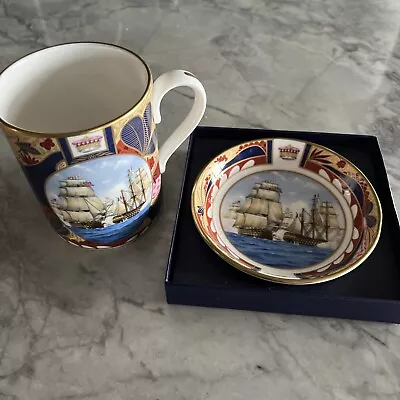 Buy Royal Worcester Nelson Collection Mug And Plate.  Ship & Ocean Theme. • 26.96£