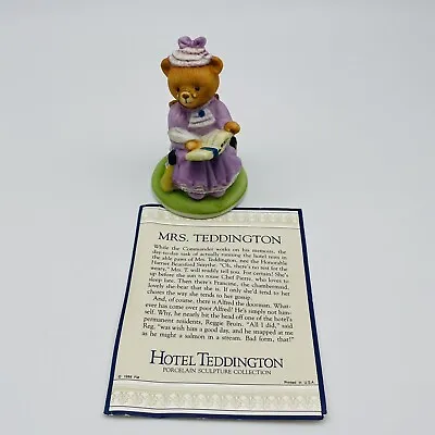Buy The Franklin Mint Mrs. Teddington  Fine Porcelain Figure • 18.04£