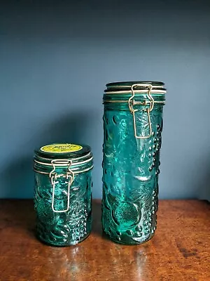 Buy Vintage Rayware Glass Storage Jars • 4£