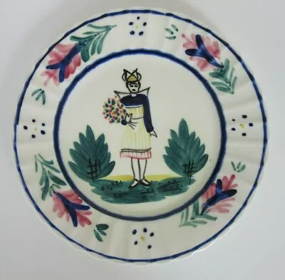 Buy Stangl Della-Ware Pottery Brittany / Quimper #3680 Salad Plate 8  Diameter • 18.96£