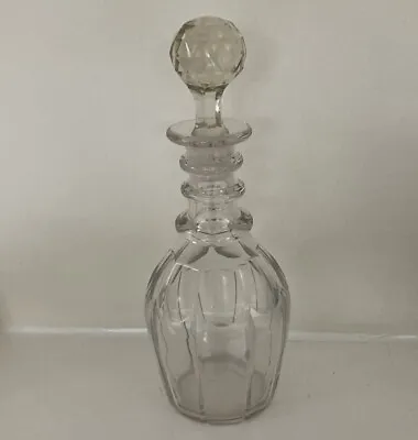 Buy Antique Georgian Small Three Ringed Glass Spirit Decanter • 25£