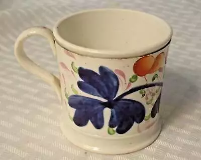 Buy Colorful Antique Staffordshire Porcelain Gaudy Welsh Small Mug 2 1/2  C. 1860 • 23.67£