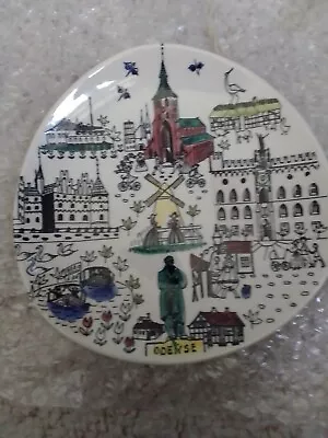 Buy Inger Waage Odense Denmark Decorative Plate - Norwegian Stavangerflint • 15£