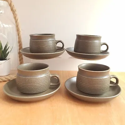 Buy Denby Langley Sherwood Cups And Saucers X4 • 12.99£