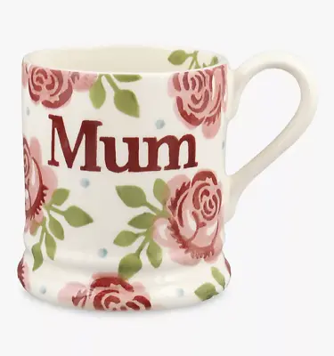 Buy Emma Bridgewater Pottery - Pink Roses Mum 1/2 Pint Mug - Mother New First • 22.95£