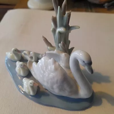 Buy Lladro Figurine  Follow Me: White Swan With Four Babies  • 20£