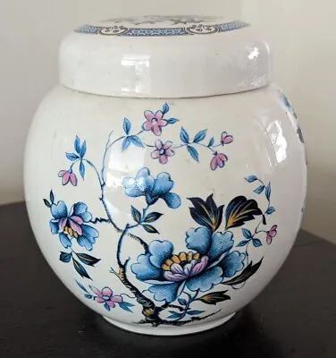Buy Vintage SADLER Lidded Florals Pattern Ginger Jar Made In England • 5£