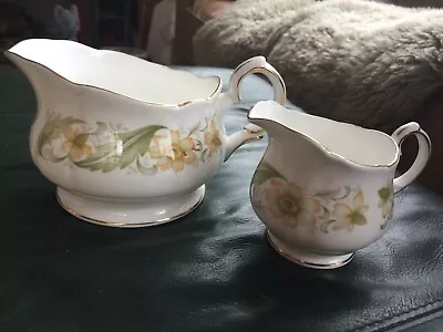 Buy 2 Bone China Jugs Duchess Green Sleeves Made In England Vintage .Classy Floral • 7£