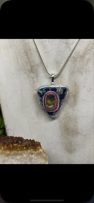 Buy Unique Handcrafted Cornish Sea Pottery Birds & Butterflies Necklace Silver • 18£