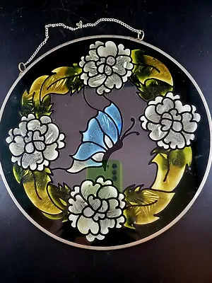 Buy Stained Glass Window Hanging, Butterfly Garden Suncatchers For Window 100%  • 37.40£