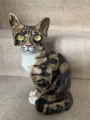 Buy Jenny Winstanley Size 4 Cat With Cathedral Glass Eyes Signed • 65£