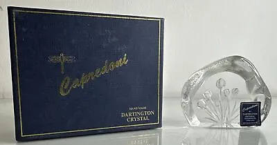 Buy Dartington England Glass Crystal Paperweight Capredoni Signed Miniature Tulip • 4.99£