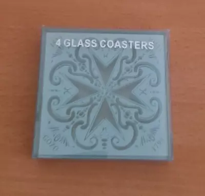 Buy Set Of 4 Maltese Glass Coasters - New In Packaging • 5.50£