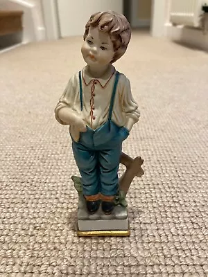 Buy Genuine Capodimonte Figurine Vintage Italian Vier Tasca Boy Statuette Date 1781 • 34.99£