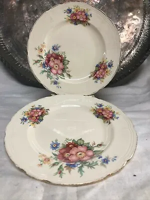 Buy Two 7 3/4  J Fryer & Son Floral Nosegay Plates~England~ 1945 Mark • 14.46£