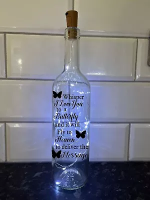 Buy LED Battery Operated Decorative Light Up Bottle - Butterfly In Heaven 033 • 12.95£